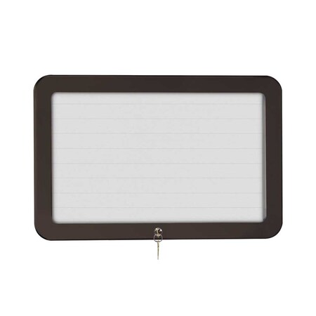United Visual Products Sliding Door Wood Corkboard, 48"x36", Ligh, UV9003OCS-LTOAK-BLACK UV9003OCS-LTOAK-BLACK